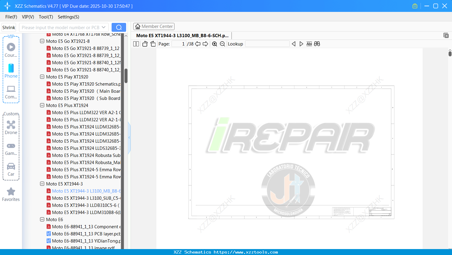 Motorola Moto E5 XT1944-3 L3100_MB_B8-6-SCH